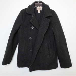 L.L. BEAN Wool Thinsulate Double Breasted Jacket